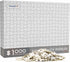 Jigsaw Puzzles 1000 Pieces for Adults - Pure Blank White Puzzles - Solid Color Hardest Difficulty Jigsaw Puzzle
