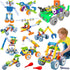 MOONTOY 11 in 1 STEM Toys for 4-8 Year Old Boys, Birthday Gifts Building Toys, Educational Blocks