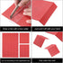 MECCANIXITY Miniature Roof Tiles, PVC Model Building Set for Dolls Houses, 29.5x19.5cm, Red Pack of 4