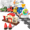 MORECOLL Train Set for Toddlers w/Steam, Music & Lights - First Choo