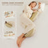 COZYREST 100% Pregnancy Pillow for Sleeping, Washable TENCEL Lyocell Cover, Adjustable Travel Wedge Pillow for Side