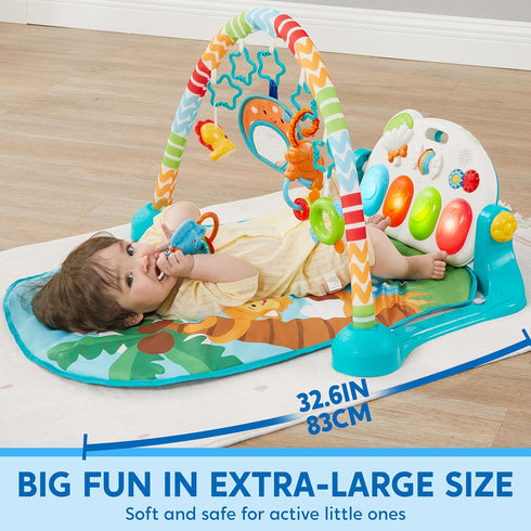 Tummy 0-6 0-3 6 9 12 SYNCFUN Baby Play Mat, Time Mat Toys, Baby Musical Learning Toys Months, Adorable Animal-Themed