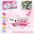6 3 4 5 6 7 Dwi Dowellin Pink Airplane Toy with Truck Cars and Play Mat,Plane with Lights and Sounds for Years Old