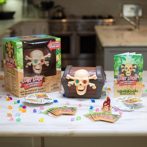 Set Chest-150 2026 Lost Loot DIY Scavenger Hunt Game - Award Winning Pirate Treasure Like No Other! Hide Skeleton Keys