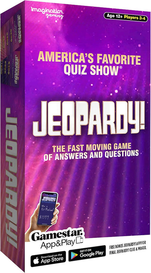 Jeopardy! Fast-Moving Game of Questions and Answers for Home Entertainment with Friends and Family