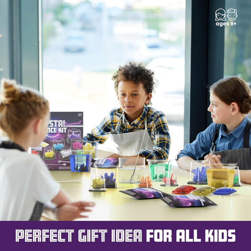 Crystal Growing Kit for Kids, Science Experiments Gifts for Boys & Girls Ages 8-14, Arts & Crafts Kits