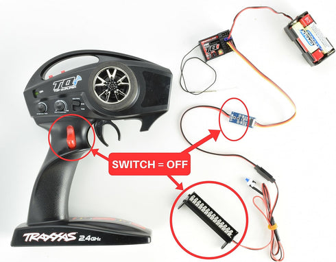 Apex RC Products RC Remote Electronic AUX Channel On/Off Switch #9025