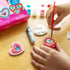 Melissa & Doug Created by Me! Wooden Heart Magnets Craft Kit - 4 Designs, 4 Paints, Stickers, Glitter Glue, 8.75 x 5