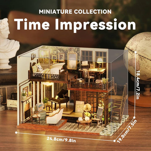 Creative DIY Dollhouse Kit - Time Impression Miniature