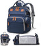 CESAILT Diaper Bag with Changing Station, Travel Diaper Bag Mosquito Net, Waterproof, Insulated