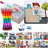 Fullhawl 24 Career Puzzles 4 x 4 Inch Color Your Own Puzzles Occupation