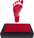 ReignDrop Ink Pad for Baby Footprint & Handprint, Smudge Proof, Easy to Wipe Off Skin, Acid Free (Red)