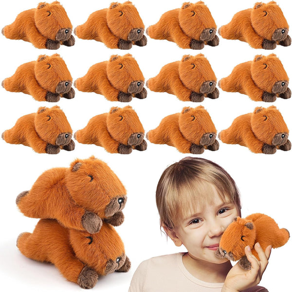HyDren 12 Pcs Cute Capybara Plush Toys 5.7 Inch Stuffed Animal for Boys Girls Toddler Birthday Gifts