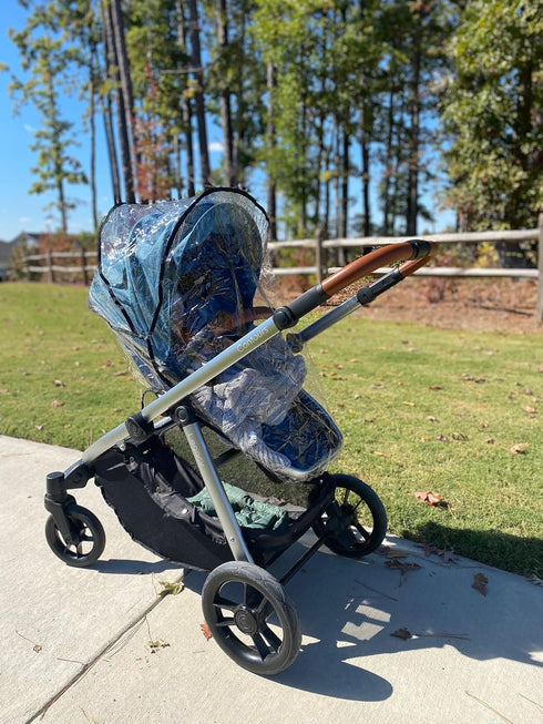 Contours Baby Clear Stroller Rain Cover, Travel Waterproof Weather Shield, Windproof, Protects from Dust and Snow, Baby