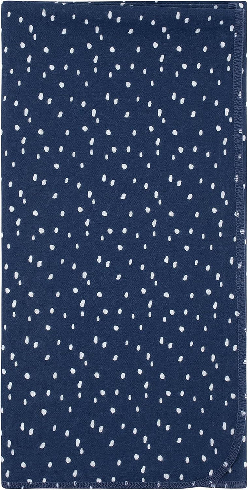 100% Pack 5 Gerber Boys Newborn Infant Baby Toddler Nursery Cotton Flannel Receiving Swaddle Blanket, Critters Blue