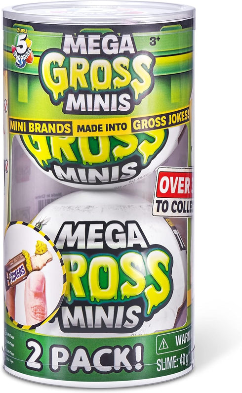 5 Surprise Mega Gross Minis by ZURU Boys Mystery Collectible Minis Brands Parody, Toys for Boys and Girls 3+