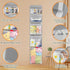 Over Door Organizer and Storage - Toy Hanging Container Holder with 4 Removable Clear Bins for Nursery, Bathroom