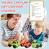 2 3 3 1 2-4, Toddler Cars Toys for Year Old Boy, in Dump Truck Mixer Cement and Crane Toys for Baby Boy Girls, BPA