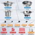 Hayuyuxo 95PCS Playset, Set Kids Pretend Play Kitchen Toys Accessories, Kids Kitchen Stainless Steel Cookware Pots