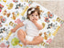 Farm Animals Barn Baby Blanket for Boys Girls, Soft Minky Toddler Blanket with Double Layer 30"x40"