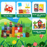 60PCS Set 3-5 4-8 8-12+ Axirata Mini Magnetic Blocks Travel for Kids, Mini Magnetic Tiles Building Cubes with Portable