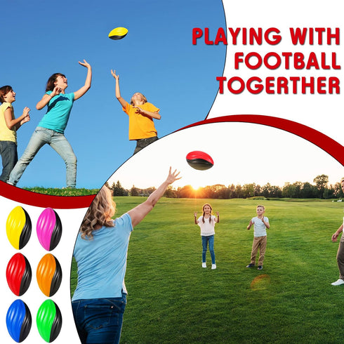 Jerify 12 Pcs Mini Footballs for Kids, 5 Inch Soft Waterproof Foam Footballs for Indoor and Outdoor Games