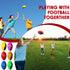 Jerify 12 Pcs Mini Footballs for Kids, 5 Inch Soft Waterproof Foam Footballs for Indoor and Outdoor Games
