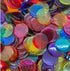 MR CHIPS Plastic Bingo Chips for Games - 150 Count Bag in Solid and Transparent Colors, Red 3/4 Inch
