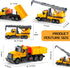 LerBao 2Pcs Set,Lifting 3 4 5 6 7 Large-Size Construction Engineering Truck Toy Arm Crane & Lifting Transport Truck