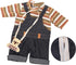 Miunana Baby Doll Dress with Bear Backpack for 13-16 Inch Dolls, One-Piece Dress and Pajamas