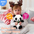 Hopearl Talking Panda Interactive Toy, Nodding Electric Plush Buddy Gift for Toddlers, 7''