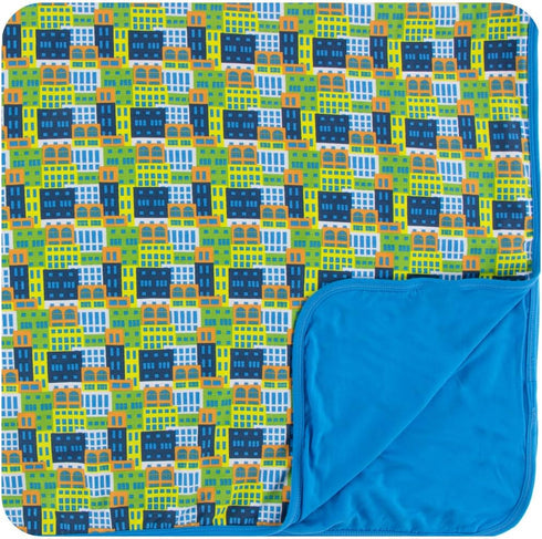 KicKee Pants Little Boys Print Toddler Blanket - Amazon Houses, One Size
