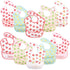 Hudson Baby Unisex Waterproof Polyester Bibs - Cute Fruit Design