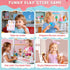 Set Counter Playset 3 4 5 6 Ehome Wooden Ice Cream Toys Pretend Play Food Store for Kids Serve Ice Cream Shop Kitchen