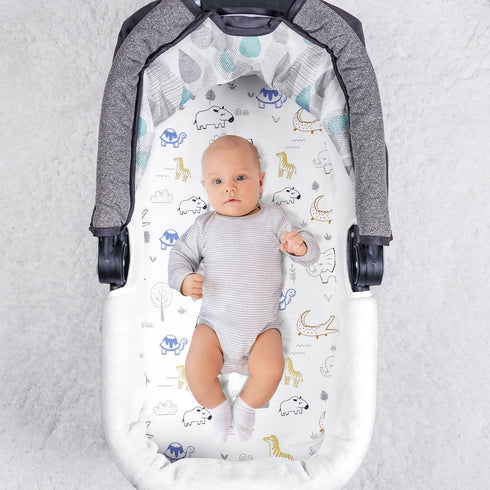 100% 2 Pack, PHF Cotton Bassinet Sheets Soft Breathable Comfortable Cradle for Baby Boys Girls, Premium Fits Various