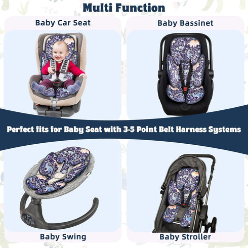 2-in-1 Pea Pod Infant Car Seat Insert Baby Car Seat Head & Body Support for Newborns abaoys Preemie Carseat Stroller