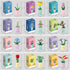 12 Pack Set Liberty Imports Mini Flower Botanical Building Block Collection, Creative Flower Plant Toy for Kids, Home