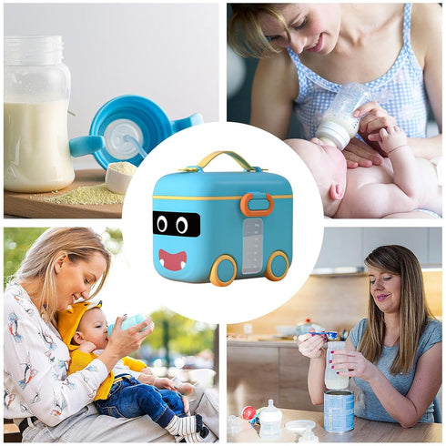 Generic Portable Formula Container, Powder Formula Dispenser, Travel Milk Powder Dispenser, Box Formula Container