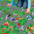 Mishareal Kids Play Mat, Super Soft Car Track Rug, ABC and Shapes Educational Playmat, Non-Slip City Road Traffic