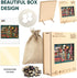 200 11.8 8.9 BODHIPNJOY Wooden Puzzles for Adults, Mother's Day Puzzles, Books Jigsaw Puzzles, Wildflowers Book Vintage
