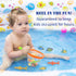 Bath Toy Fishing Net for Kids | Dive Game with 4 Sharks & 6 Multicolored Sinking Fish