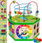 Wooden Activity Cube for 1 Year old, 12-18 Month Boys & Girls,