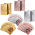 Jucoan 6 Decks of Playing Cards - Waterproof Plastic Poker Cards, Gold Foil, Standard Index, (2 Gold, 2 Silver, 2 Pink)