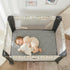 TILLYOU Pack and Play Sheet - Soft Quilted Crib Cover Pad, Thick Mattress Protector for Toddlers (39"x27", Grey)