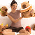 Ditucu Cute Capybara Plush Pillow, Wearable Toast Headgear Stuffed Animals Gifts for Kids 13.7 inch