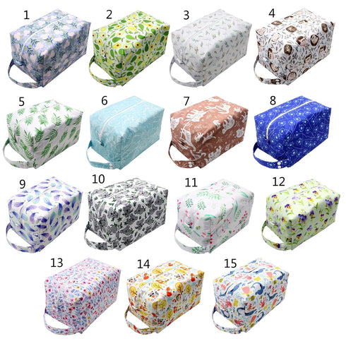 GANYKQ Reusable Cloth Diaper Wet Dry Bags Large Hanging with Buttons for Cloth Diaper Bag