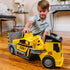 2-N-1 Sunny Days Entertainment Maxx Action Mega Mover Construction Truck and Trailer with Lights, Sounds and Motorized