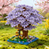 2 (2201 Beego Bonsai Tree Cherry Blossom Building Toy Not Compatible with Lego, Japanese Sakura Pink&Purple Flower
