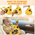 Sortnic 6-12 4 0-3 Baby Toys Months, Soft Beehive with Sensory Bees, Map Pad, Rattle, Crinkle Paper, Squeaker, Mirror