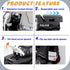 Police Car Toy, 8x8 Friction Powered with Light, Sounds, Openable Doors, Military Policeman & Dog for Boys 3-8